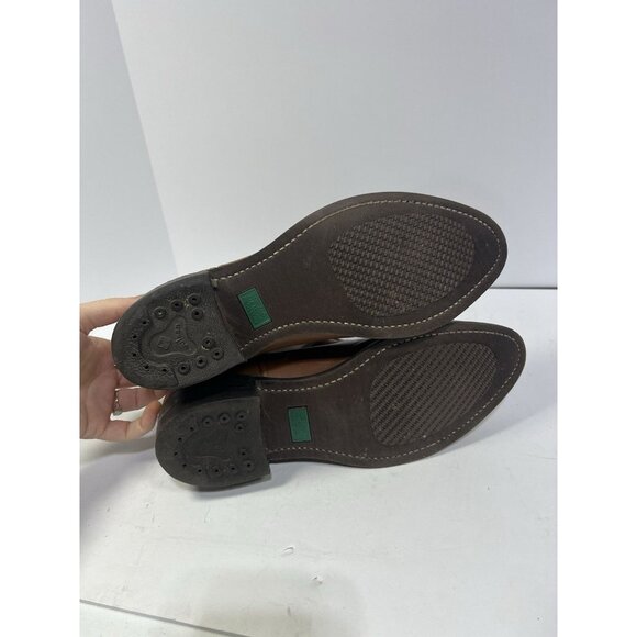 Vintage USA Made Leather Western Boots Vulcan Heel Handmade Quality Size 10 - Picture 5 of 8